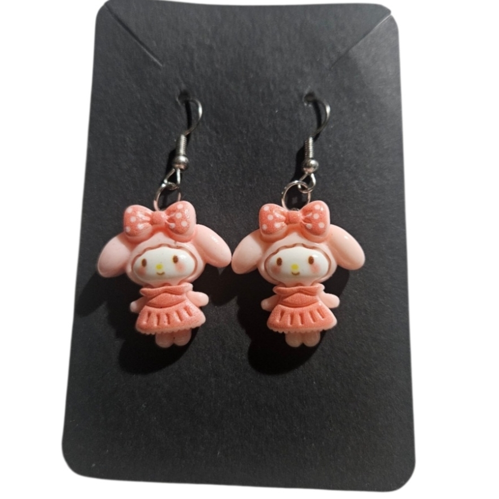 Cute My Melody Charm Earrings